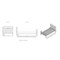 Alaterre Furniture Windsor 3-Piece Wood Bedroom Set with Slat Twin Bed and 2 Nightstands, White ANWI1031R4 - alternate 4